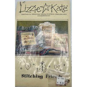 Lizzie Kate Counted Stitching Friends Cross Stitch With Charms